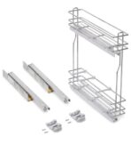 ΜΠΟΥΚΑΛΟΘΗΚΗ ΣΥΡΜΑΤΙΝΗ ΜΕ ΦΡΕΝΟ EMUCA 8381011 ΓΙΑ ΕΡΜΑΡΙΟ 15CM ΧΡΩΜΙΟ