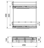 ΜΠΟΥΚΑΛΟΘΗΚΗ ΣΥΡΜΑΤΙΝΗ ΜΕ ΦΡΕΝΟ EMUCA 8381011 ΓΙΑ ΕΡΜΑΡΙΟ 15CM ΧΡΩΜΙΟ