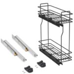 ΜΠΟΥΚΑΛΟΘΗΚΗ ΣΥΡΜΑΤΙΝΗ ΜΕ ΦΡΕΝΟ EMUCA 8381135 ΓΙΑ ΕΡΜΑΡΙΟ 20CM ΑΝΘΡΑΚΙ