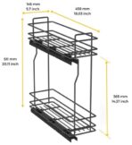 ΜΠΟΥΚΑΛΟΘΗΚΗ ΣΥΡΜΑΤΙΝΗ ΜΕ ΦΡΕΝΟ EMUCA 8381135 ΓΙΑ ΕΡΜΑΡΙΟ 20CM ΑΝΘΡΑΚΙ