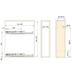 ΜΠΟΥΚΑΛΟΘΗΚΗ ΣΥΡΜΑΤΙΝΗ ΜΕ ΦΡΕΝΟ EMUCA 8381135 ΓΙΑ ΕΡΜΑΡΙΟ 20CM ΑΝΘΡΑΚΙ