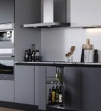 ΜΠΟΥΚΑΛΟΘΗΚΗ ΣΥΡΜΑΤΙΝΗ ΜΕ ΦΡΕΝΟ EMUCA 8381135 ΓΙΑ ΕΡΜΑΡΙΟ 20CM ΑΝΘΡΑΚΙ