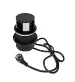 ΠΡΙΖΑ ΡΕΥΜΑΤΟΣ ΑΝΑΔΥΟΜΕΝΗ EMUCA PUSH 100 5221214 ME 3 ΣΟΥΚΟ, 1 USB-A & 1 USB-C ΜΑΥΡΗ