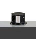 ΠΡΙΖΑ ΡΕΥΜΑΤΟΣ ΑΝΑΔΥΟΜΕΝΗ EMUCA PUSH 100 5221214 ME 3 ΣΟΥΚΟ, 1 USB-A & 1 USB-C ΜΑΥΡΗ