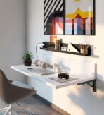 ΓΩΝΙΕΣ ΣΕΤ 2 ΤΕΜΑΧΙΩΝ ΣΠΑΣΤΕΣ ΣΤΗΡΙΞΗΣ ΡΑΦΙΟΥ EMUCA ΜΑΥΡΕΣ