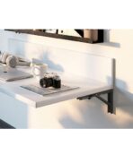 ΓΩΝΙΕΣ ΣΕΤ 2 ΤΕΜΑΧΙΩΝ ΣΠΑΣΤΕΣ ΣΤΗΡΙΞΗΣ ΡΑΦΙΟΥ EMUCA ΜΑΥΡΕΣ