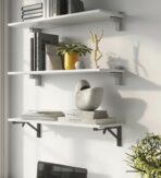 ΓΩΝΙΕΣ ΣΕΤ 2 ΤΕΜΑΧΙΩΝ ΣΠΑΣΤΕΣ ΣΤΗΡΙΞΗΣ ΡΑΦΙΟΥ EMUCA ΜΑΥΡΕΣ