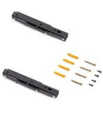 ΓΩΝΙΕΣ ΣΕΤ 2 ΤΕΜΑΧΙΩΝ ΣΠΑΣΤΕΣ ΣΤΗΡΙΞΗΣ ΡΑΦΙΟΥ EMUCA ΜΑΥΡΕΣ