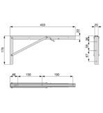 ΓΩΝΙΕΣ ΣΕΤ 2 ΤΕΜΑΧΙΩΝ ΣΠΑΣΤΕΣ ΣΤΗΡΙΞΗΣ ΡΑΦΙΟΥ EMUCA ΜΑΥΡΕΣ