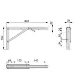 ΓΩΝΙΕΣ ΣΕΤ 2 ΤΕΜΑΧΙΩΝ ΣΠΑΣΤΕΣ ΣΤΗΡΙΞΗΣ ΡΑΦΙΟΥ EMUCA ΜΑΥΡΕΣ