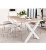 ΠΟΔΙΑ ΣΤΑΥΡΩΤΑ ΧΙΑΣΤΗ ΤΡΑΠΕΖΙΟΥ ΣΕΤ-2ΤΜΧ EMUCA 2040212 695Χ695ΜM ΛΕΥΚΑ