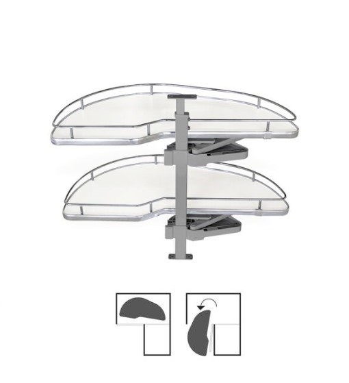 ΜΗΧΑΝΙΣΜΟΣ ΚΟΥΖΙΝΑΣ ΦΑΣΟΛΙ EMUCA ΜΕ ΦΡΕΝΟ ΓΙΑ ΠΟΡΤΑ 45CM ΛΕΥΚΟ