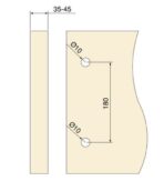 ΛΑΒΗ ΕΞΩΠΟΡΤΑΣ EMUCA PASADENA 9296754 Φ-25ΜΜ 240ΜΜ ΜΑΥΡΗ ΜΑΤ