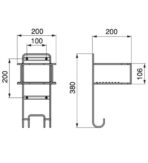 ΒΑΣΗ ΚΡΕΜΑΣΤΗ ΓΙΑ ΣΙΔΕΡΟ & ΣΙΔΕΡΩΣΤΡΑ EMUCA ΜΕΤΑΛΛΙΚΗ