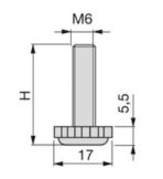 ΡΕΓΟΥΛΑΤΟΡΟΣ ΕΠΙΠΛΟΥ ΜΑΡΓΑΡΙΤΑ EMUCA Μ6XΦ17MM