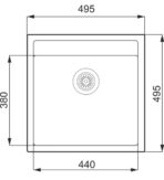 ΝΕΡΟΧΥΤΗΣ ΑΠΟ ΓΡΑΝΙΤΗ ΕΝΘΕΤΟΣ UNIXTON ICARUS-50 50X50 1B
