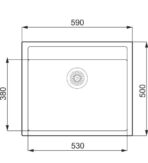ΝΕΡΟΧΥΤΗΣ ΑΠΟ ΓΡΑΝΙΤΗ ΕΝΘΕΤΟΣ UNIXTON APOLLO-60 60X50 1B