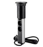 ΠΡΙΖΑ ΠΑΓΚΟΥ EMUCA 5014425 ΠΤΥΣΣΟΜΕΝΗ Φ-60ΜΜ 3 ΣΟΥΚΟ & 2 USB-Α & 1 USB-C ΑΣΗΜΙ