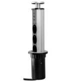 ΠΡΙΖΑ ΠΑΓΚΟΥ EMUCA 5014425 ΠΤΥΣΣΟΜΕΝΗ Φ-60ΜΜ 3 ΣΟΥΚΟ & 2 USB-Α & 1 USB-C ΑΣΗΜΙ