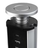 ΠΡΙΖΑ ΠΑΓΚΟΥ EMUCA 5014425 ΠΤΥΣΣΟΜΕΝΗ Φ-60ΜΜ 3 ΣΟΥΚΟ & 2 USB-Α & 1 USB-C ΑΣΗΜΙ