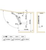 ΣΥΣΤΗΜΑ ΑΝΥΨΩΣΗΣ ΕΡΜΑΡΙΩΝ EMUCA ALTIUS ONE ΑΝΘΡΑΚΙ