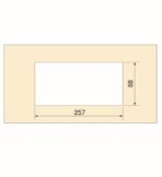 ΤΑΠΑ ΚΑΛΩΔΙΩΝ ΜΕ ΤΡΙΧΑ EMUCA 5012462 ΜΑΚΡΟΣΤΕΝΗ 269Χ80ΜΜ ΑΛΟΥΜΙΝΙΟΥ