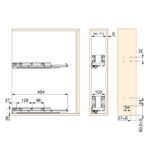 ΜΠΟΥΚΑΛΟΘΗΚΗ ΚΛΕΙΣΤΗ ΜΕ ΦΡΕΝΟ EMUCA SIMPLEX TITANE 8381035 ΓΙΑ ΕΡΜΑΡΙΟ 15CM ΑΝΘΡΑΚΙ