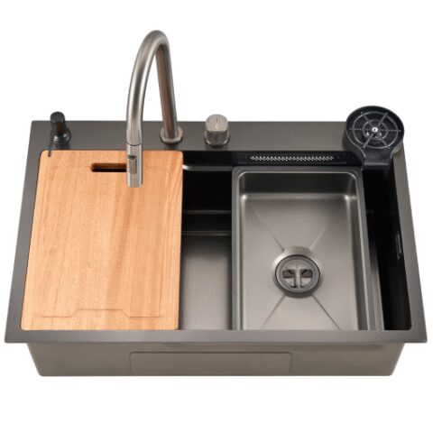 ΝΕΡΟΧΥΤΗΣ ΠΟΛΥΛΕΙΤΟΥΡΓΙΚΟΣ HYDRA 80X50X23CM ΜΑΥΡΟΣ