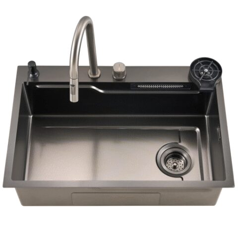 ΝΕΡΟΧΥΤΗΣ ΠΟΛΥΛΕΙΤΟΥΡΓΙΚΟΣ HYDRA 80X50X23CM ΜΑΥΡΟΣ