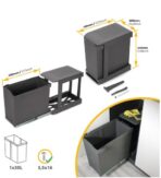 ΔΟΧΕΙO ΣΥΡΟΜΕΝO ΜΕ ΑΥΤΟΜΑΤΟ ΑΝΟΙΓΜΑ EMUCA 8906923 ΑΝΘΡΑΚΙ 30L - Image 9