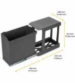 ΔΟΧΕΙO ΣΥΡΟΜΕΝO ΜΕ ΑΥΤΟΜΑΤΟ ΑΝΟΙΓΜΑ EMUCA 8906923 ΑΝΘΡΑΚΙ 30L - Image 8