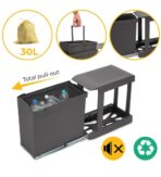 ΔΟΧΕΙO ΣΥΡΟΜΕΝO ΜΕ ΑΥΤΟΜΑΤΟ ΑΝΟΙΓΜΑ EMUCA 8906923 ΑΝΘΡΑΚΙ 30L - Image 10