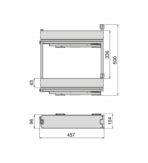 ΒΑΓΟΝΕΤΟ ΜΠΟΥΚΑΛΟΘΗΚΗ ΔΙΩΡΟΦΗ ME ΞΥΛΙΝΟ ΠΑΤΟ EMUCA HARMONY 8381935 ΜΕ ΦΡΕΝΟ ΓΙΑ ΕΡΜΑΡΙΟ 150ΜΜ - Image 11