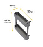 ΒΑΓΟΝΕΤΟ ΜΠΟΥΚΑΛΟΘΗΚΗ ΔΙΩΡΟΦΗ ME ΞΥΛΙΝΟ ΠΑΤΟ EMUCA HARMONY 8381935 ΜΕ ΦΡΕΝΟ ΓΙΑ ΕΡΜΑΡΙΟ 150ΜΜ - Image 10