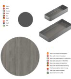 ΒΑΓΟΝΕΤΟ ΜΠΟΥΚΑΛΟΘΗΚΗ ΔΙΩΡΟΦΗ ME ΞΥΛΙΝΟ ΠΑΤΟ EMUCA HARMONY 8381935 ΜΕ ΦΡΕΝΟ ΓΙΑ ΕΡΜΑΡΙΟ 150ΜΜ - Image 8