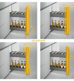 ΒΑΓΟΝΕΤΟ ΜΠΟΥΚΑΛΟΘΗΚΗ ΔΙΩΡΟΦΗ ME ΞΥΛΙΝΟ ΠΑΤΟ EMUCA HARMONY 8381935 ΜΕ ΦΡΕΝΟ ΓΙΑ ΕΡΜΑΡΙΟ 150ΜΜ - Image 7