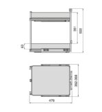 ΒΑΓΟΝΕΤΟ ΔΙΩΡΟΦΟ ME ΞΥΛΙΝΟ ΠΑΤΟ EMUCA HARMONY 8382535 ΜΕ ΦΡΕΝΟ ΓΙΑ ΕΡΜΑΡΙΟ 400ΜΜ - Image 10