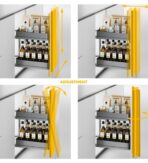 ΒΑΓΟΝΕΤΟ ΔΙΩΡΟΦΟ ME ΞΥΛΙΝΟ ΠΑΤΟ EMUCA HARMONY 8382535 ΜΕ ΦΡΕΝΟ ΓΙΑ ΕΡΜΑΡΙΟ 400ΜΜ - Image 5