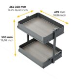 ΒΑΓΟΝΕΤΟ ΔΙΩΡΟΦΟ ME ΞΥΛΙΝΟ ΠΑΤΟ EMUCA HARMONY 8382535 ΜΕ ΦΡΕΝΟ ΓΙΑ ΕΡΜΑΡΙΟ 400ΜΜ - Image 7