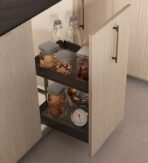 ΒΑΓΟΝΕΤΟ ΔΙΩΡΟΦΟ ME ΞΥΛΙΝΟ ΠΑΤΟ EMUCA HARMONY 8382535 ΜΕ ΦΡΕΝΟ ΓΙΑ ΕΡΜΑΡΙΟ 400ΜΜ - Image 2