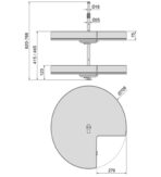 ΠΕΡΙΣΤΡΕΦΟΜΕΝΟ ΡΑΦΙ ME ΞΥΛΙΝΟ ΠΑΤΟ EMUCA HARMONY 3/4 700ΜΜ ΑΝΘΡΑΚΙ - Image 9
