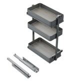 ΒΑΓΟΝΕΤΟ ΤΡΙΩΡΟΦΟ ME ΞΥΛΙΝΟ ΠΑΤΟ EMUCA HARMONY 8382435 ΜΕ ΦΡΕΝΟ ΓΙΑ ΕΡΜΑΡΙΟ 300ΜΜ