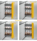 ΒΑΓΟΝΕΤΟ ΤΡΙΩΡΟΦΟ ME ΞΥΛΙΝΟ ΠΑΤΟ EMUCA HARMONY 8382435 ΜΕ ΦΡΕΝΟ ΓΙΑ ΕΡΜΑΡΙΟ 300ΜΜ - Image 5