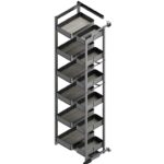 ΤΡΟΦΟΘΗΚΗ TANDEM ME ΞΥΛΙΝΟ ΠΑΤΟ EMUCA HARMONY 8384035 ΜΕ ΦΡΕΝΟ ΥΨΟΣ:1780MM ΓΙΑ ΚΟΥΤΙ 45CM