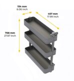 ΒΑΓΟΝΕΤΟ ΜΠΟΥΚΑΛΟΘΗΚΗ ΤΡΙΩΡΟΦΗ ME ΞΥΛΙΝΟ ΠΑΤΟ EMUCA HARMONY 8382235 ΜΕ ΦΡΕΝΟ ΓΙΑ ΕΡΜΑΡΙΟ 200ΜΜ - Image 10