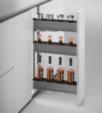 ΒΑΓΟΝΕΤΟ ΜΠΟΥΚΑΛΟΘΗΚΗ ΤΡΙΩΡΟΦΗ ME ΞΥΛΙΝΟ ΠΑΤΟ EMUCA HARMONY 8382235 ΜΕ ΦΡΕΝΟ ΓΙΑ ΕΡΜΑΡΙΟ 200ΜΜ - Image 2