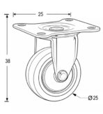 ΡΟΔΑ ΒΑΡΕΟΥ ΤΥΠΟΥ ΣΤΑΘΕΡΗ FINETTO ΜΟΚΑ - Image 2