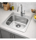 ΝΕΡΟΧΥΤΗΣ ΑΝΟΞΕΙΔΩΤΟΣ FINETTO 38Χ38Χ15CM ΣΑΤΙΝΕ - Image 2