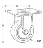 ΡΟΔΑ ΒΑΡΕΟΥ ΤΥΠΟΥ ΣΤΑΘΕΡΗ FINETTO ΜΟΚΑ - Image 4