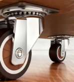 ΡΟΔΑ ΒΑΡΕΟΥ ΤΥΠΟΥ ΠΕΡΙΣΤΡΕΦΟΜΕΝΗ FINETTO ΜΟΚΑ Φ-40ΜΜ ΥΨΟΣ:53ΜΜ 25KG - Image 5